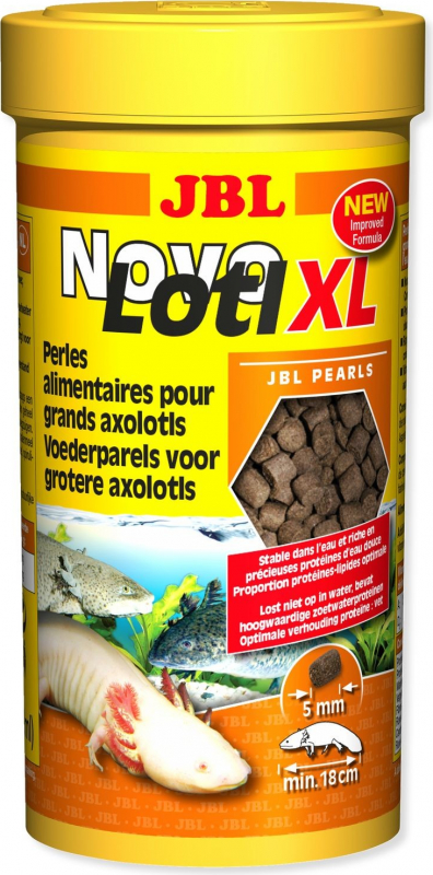 Granulado para peixes JBL NovoLotl XL Alimento completo para grandes axolotls