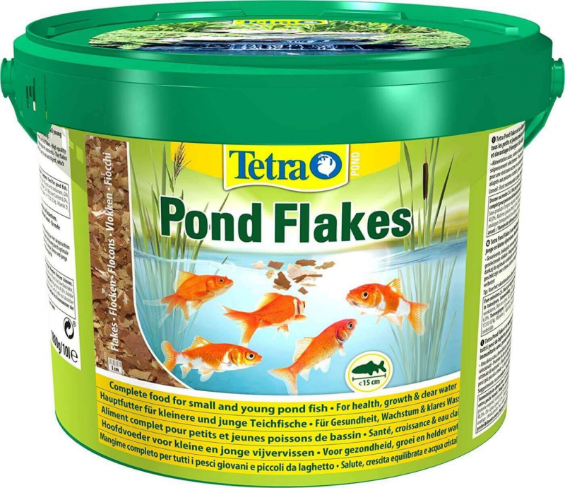 TetraPond Flakes da 1 a 10 L Alimento completo a fiocchi per laghetti