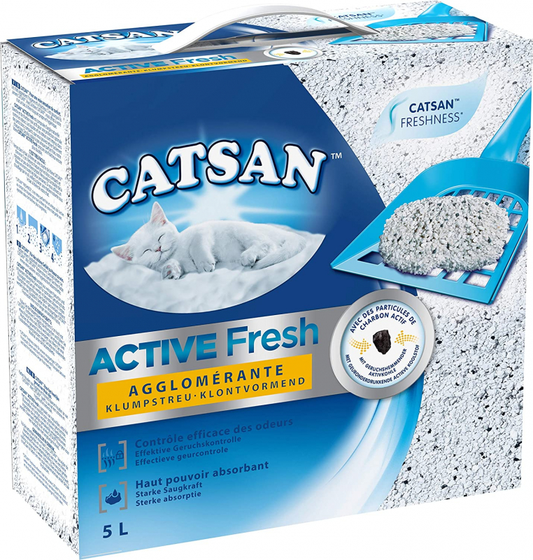 Klonterende kattenbakvulling CATSAN™ACTIVE FRESH
