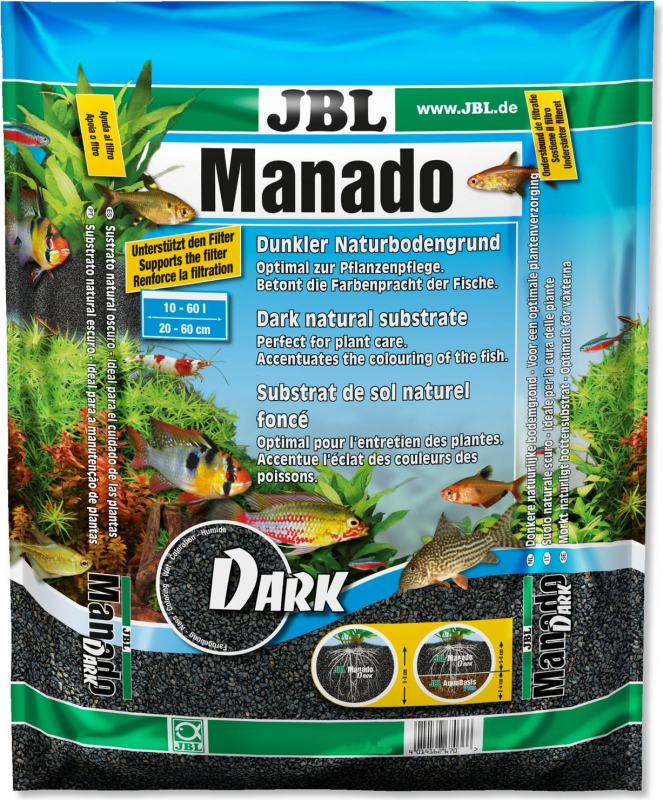 JBL Manado Dark Substrat für Aquarien