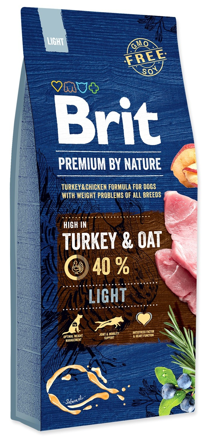 BRIT Premium By Nature Light für erwachsene Hunde mit Übergewicht