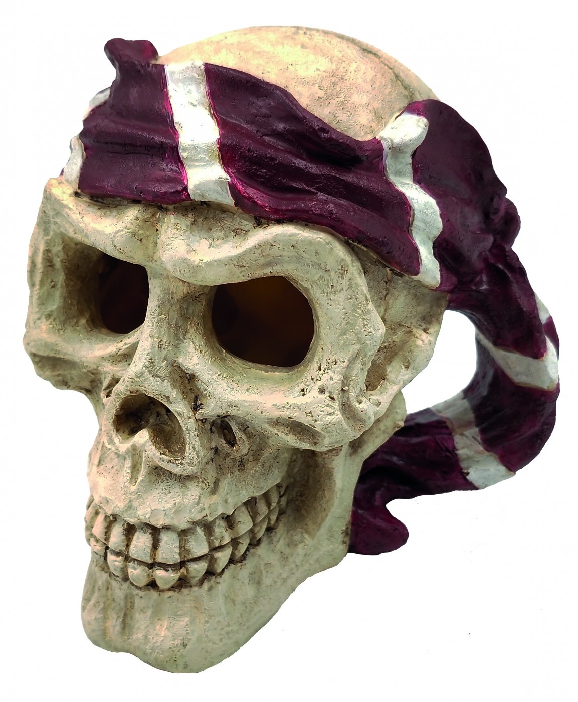 Crânio Pirata Vermelho 15 cm Superfish Skull Décorations
