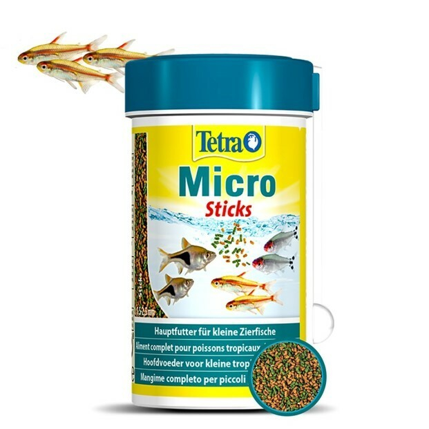 Tetra micro sticks para peces pequeños