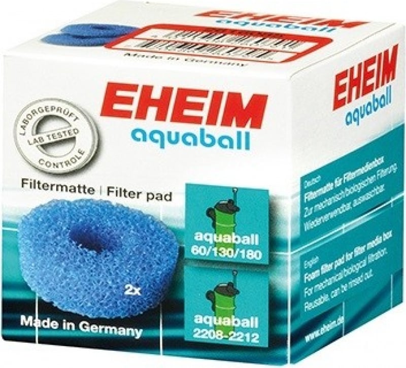 Mousses bleues 2 pcs EHEIM pour Aquaball 60-130