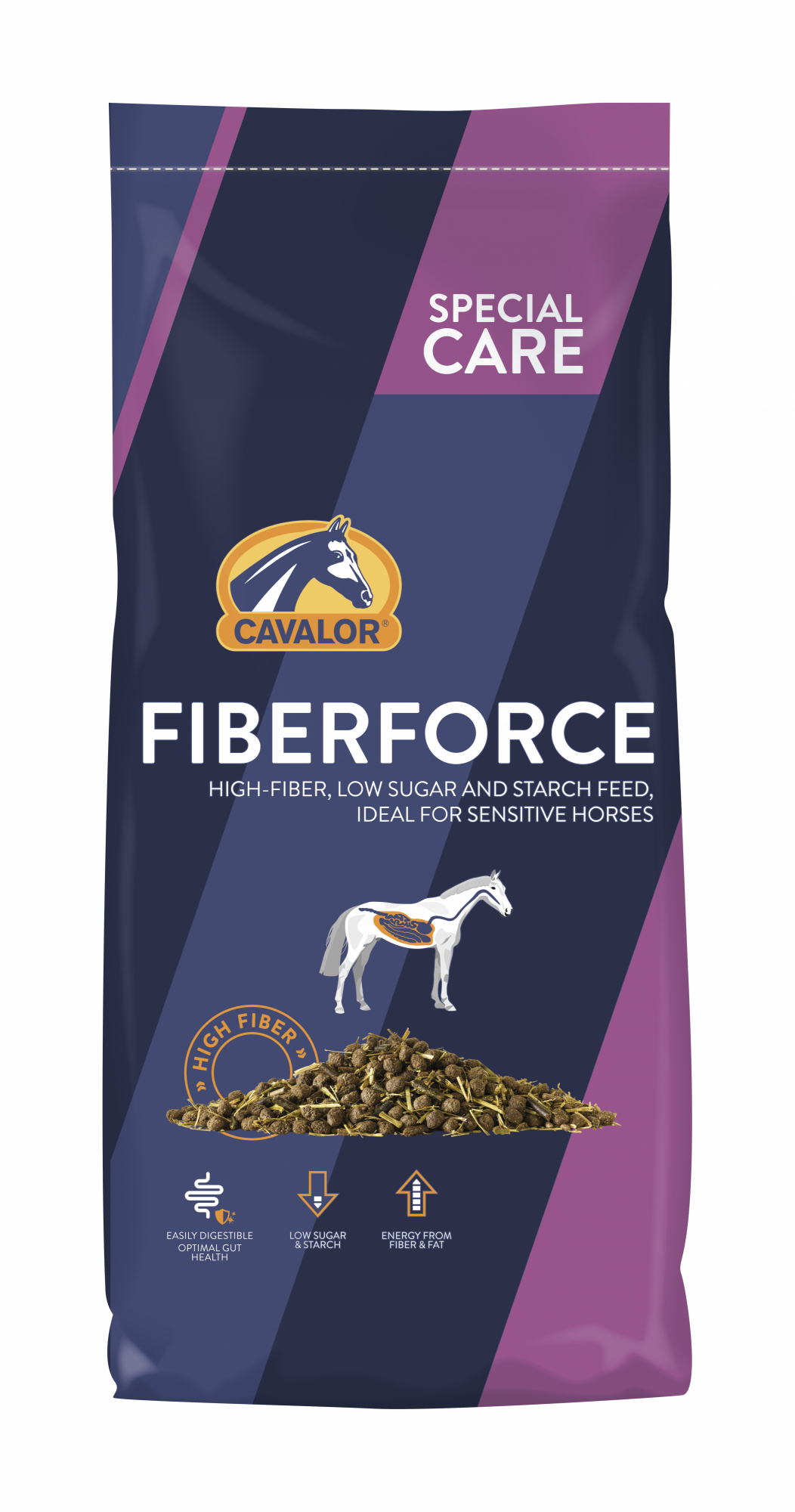 CAVALOR FIBERFORCE - Alimento para caballos sensibles 15kg