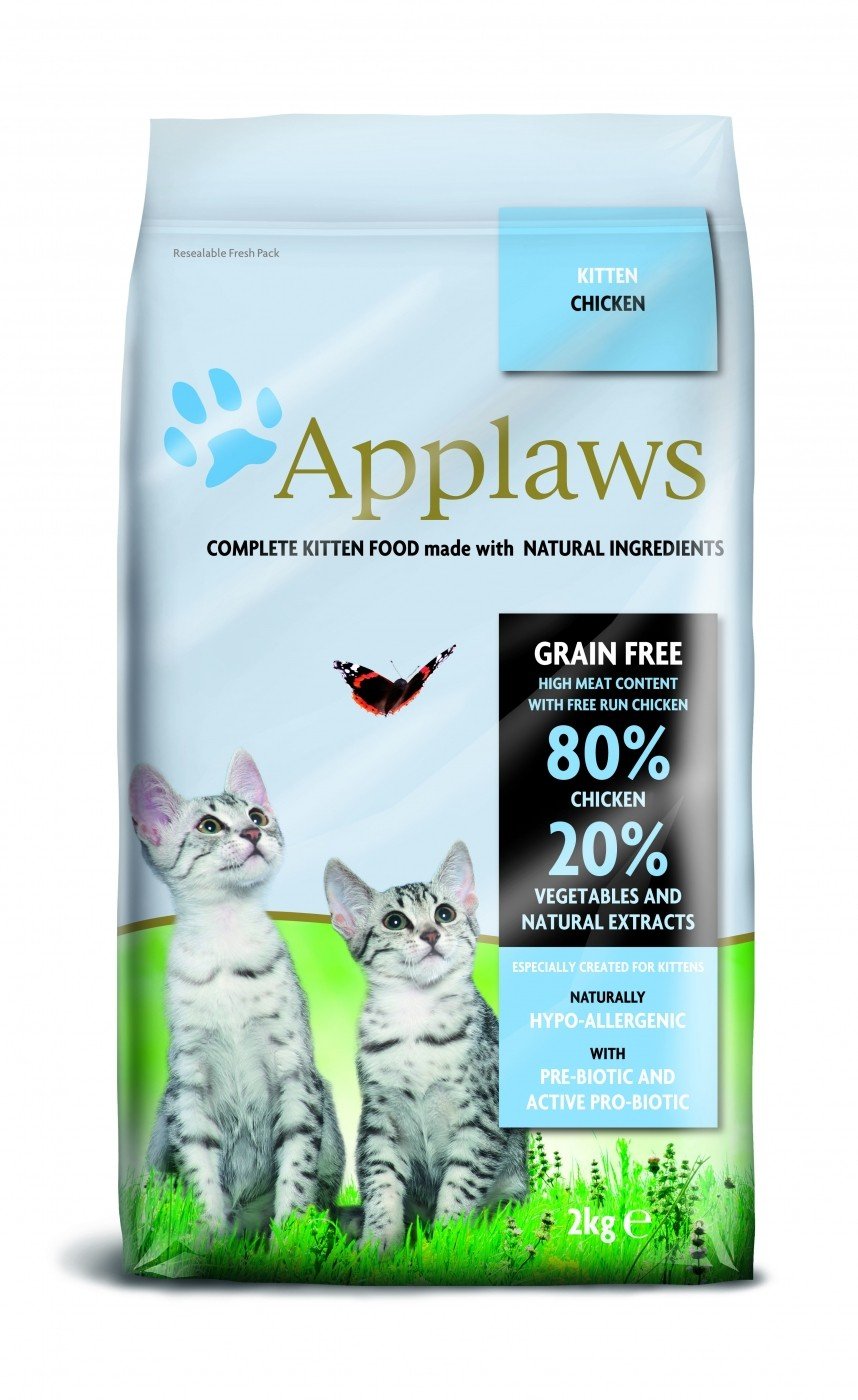 APPLAWS - Ração seca sem cereais de frango para gatinho