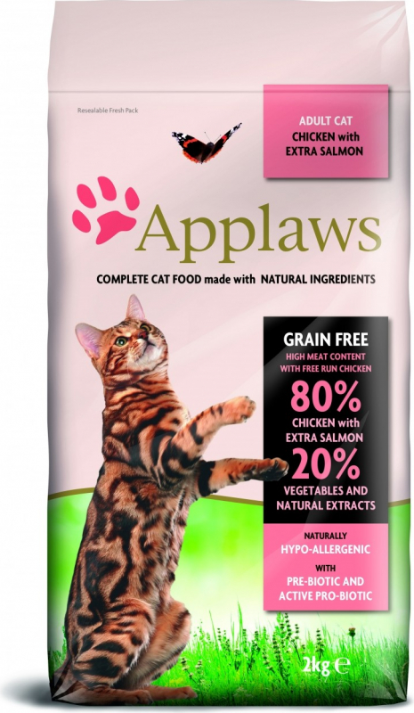 APPLAWS Adult Cat Grain Free Pienso para gatos Pollo y Salmón sin cereales