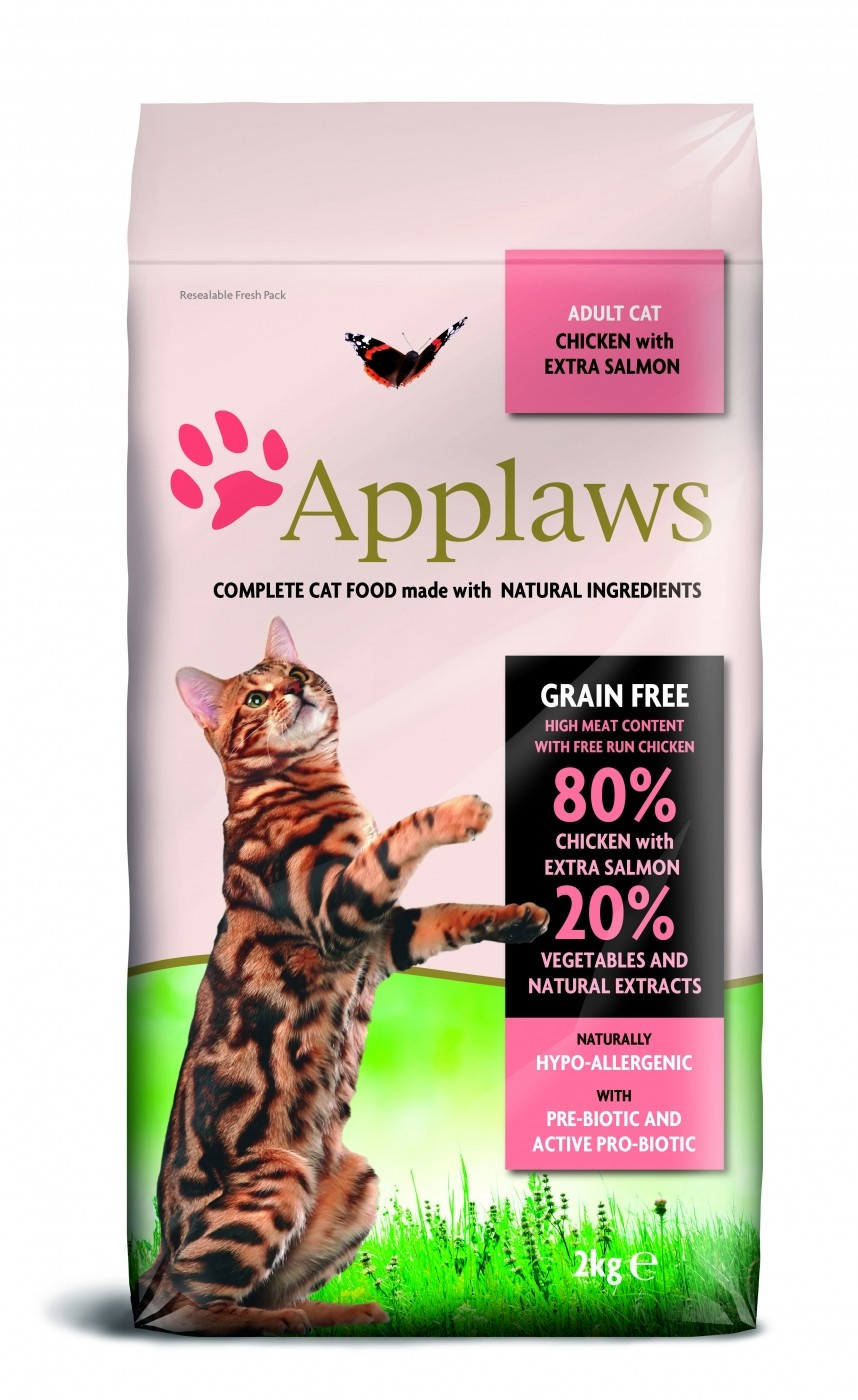 APPLAWS Adult Hühnchen & Lachs ohne Getreide Katzenfutter