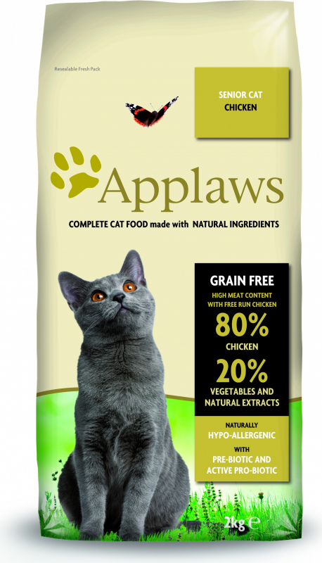 APPLAWS Pienso para gatos Senior Pollo sin cereales