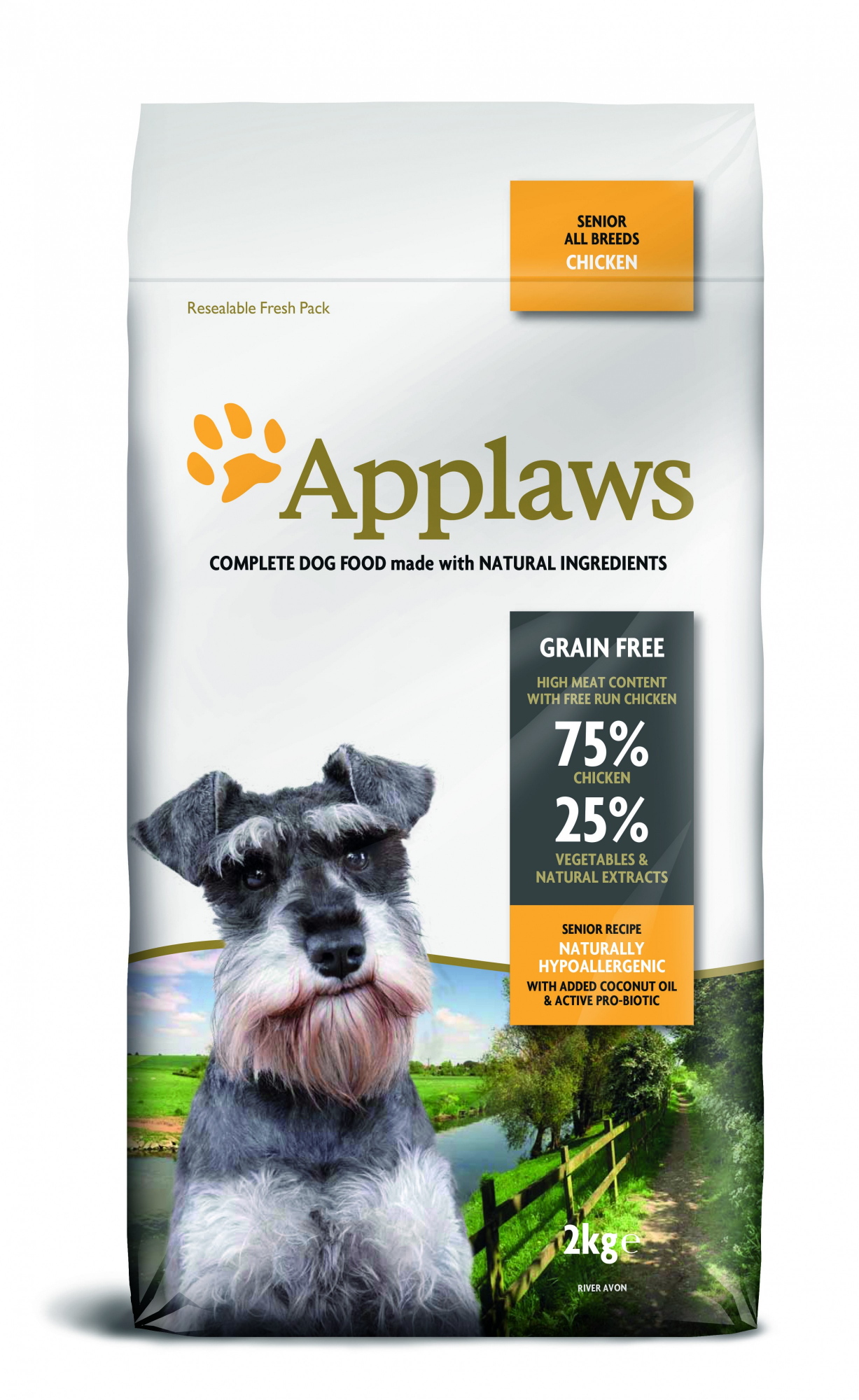 APPLAWS Senior Pollo sin cereales para perros mayores