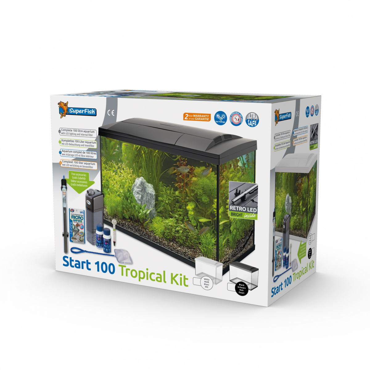 Superfish START Kit 100 Tropical Kit Noir ou Blanc