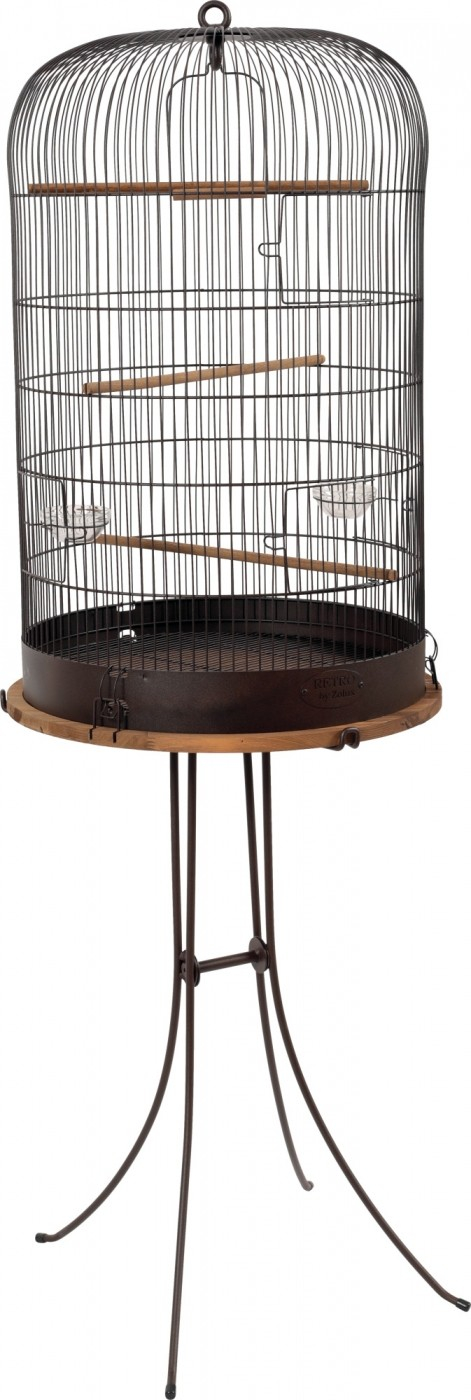 Pied en métal pour cage Rétro oiseau Lisette et cage Rétro rongeur Albert