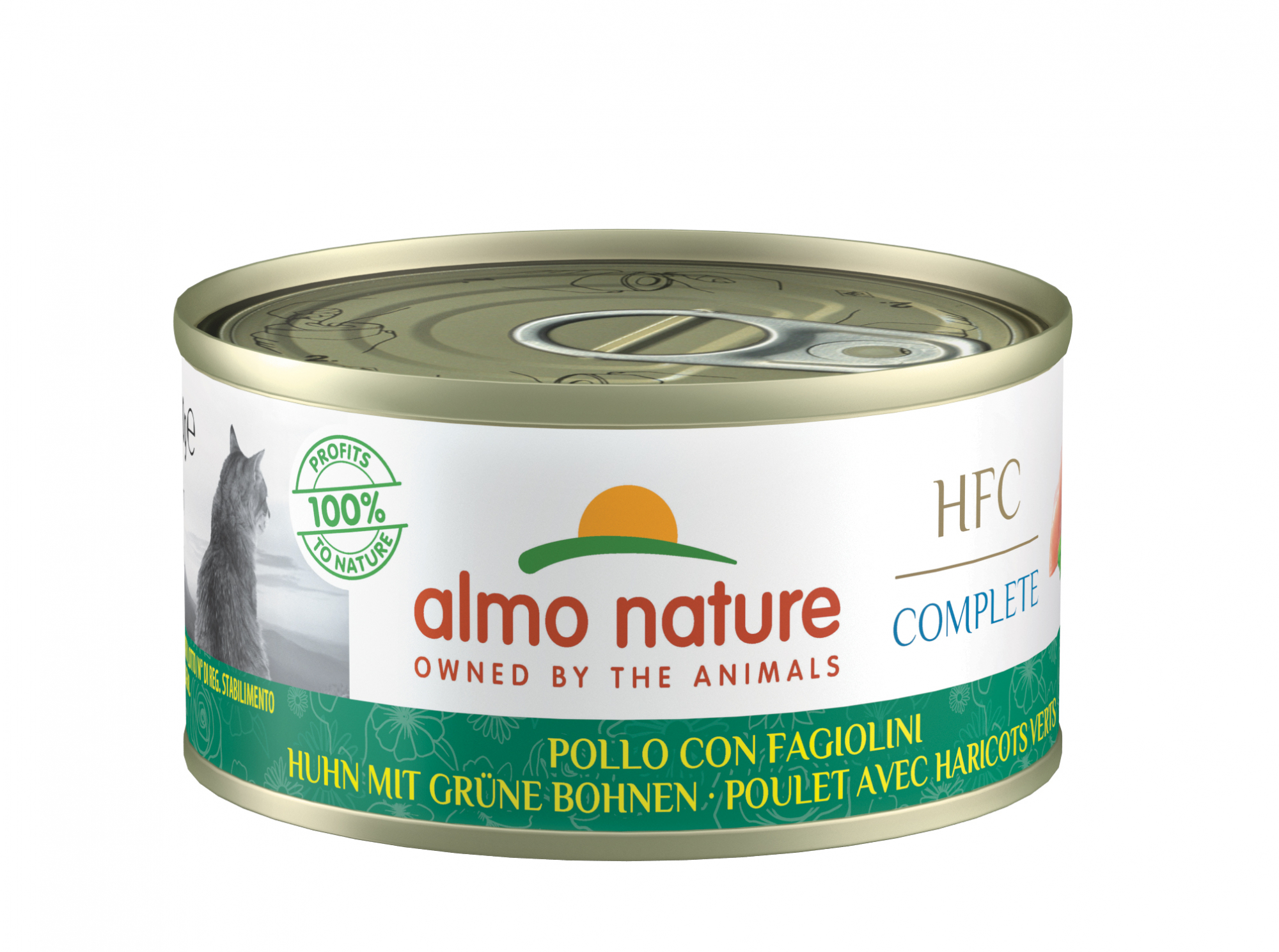 ALMO NATURE HFC 70g Getreidefreies Alleinfutter für Katzen - 4 Geschmacksrichtungen zur Auswahl