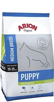 ARION ORIGINAL Puppy Medium 28/18 Poulet & Riz pour Chiot de Taille Moyenne