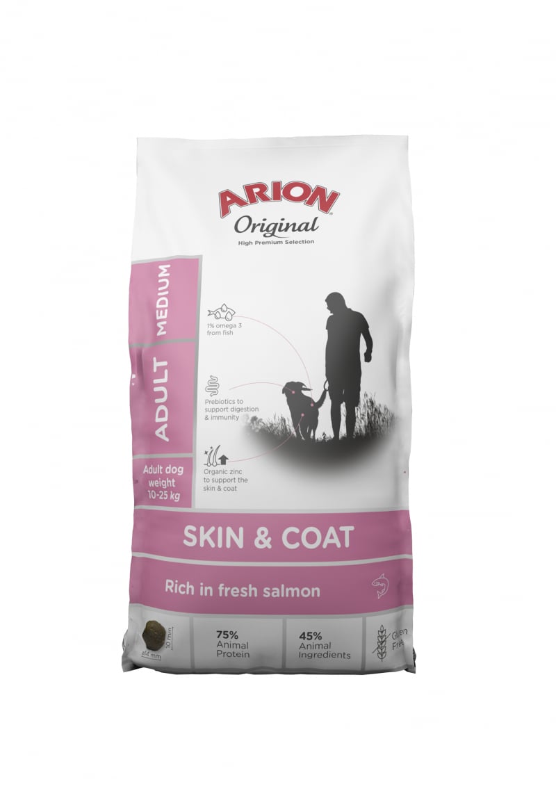 ARION ORIGINAL Skin & Coat au saumon pour chien de taille moyenne