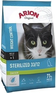 ARION ORIGINAL 33/12 für sterilisierte Katzen - 2 Geschmacksrichtungen Ihrer Wahl  
