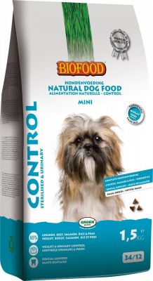 BIOFOOD Mini Control 34/12 voor volwassen, kleine honden