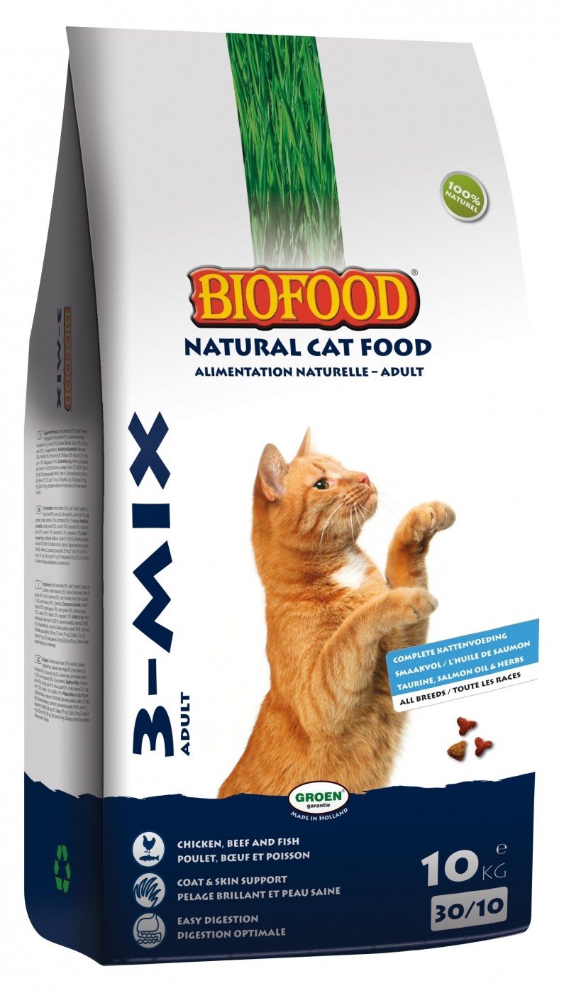 BIOFOOD 3-MIX kattenvoer