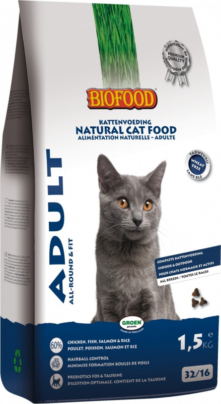BF PETFOOD - BIOFOOD Croquettes Adult Chat au Poulet pour Chat Adulte