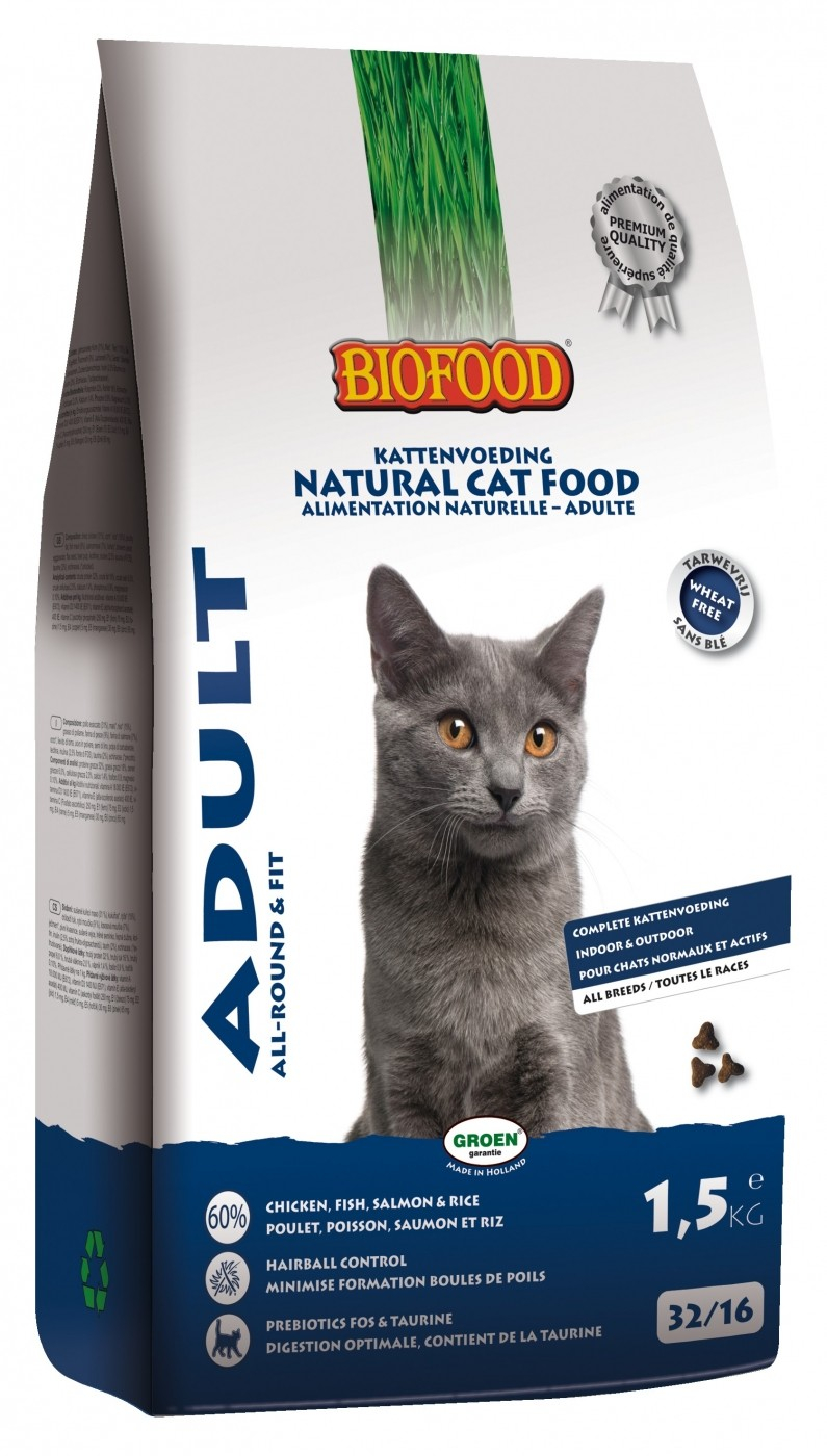 BIOFOOD Adult Cat 100% natürliches Trockenfutter mit Huhn für erwachsene Katzen