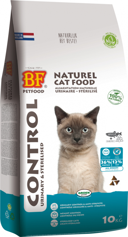 BIOFOOD Control Pienso 100% Natural para Gato Adulto con sobrepeso o esterilizado