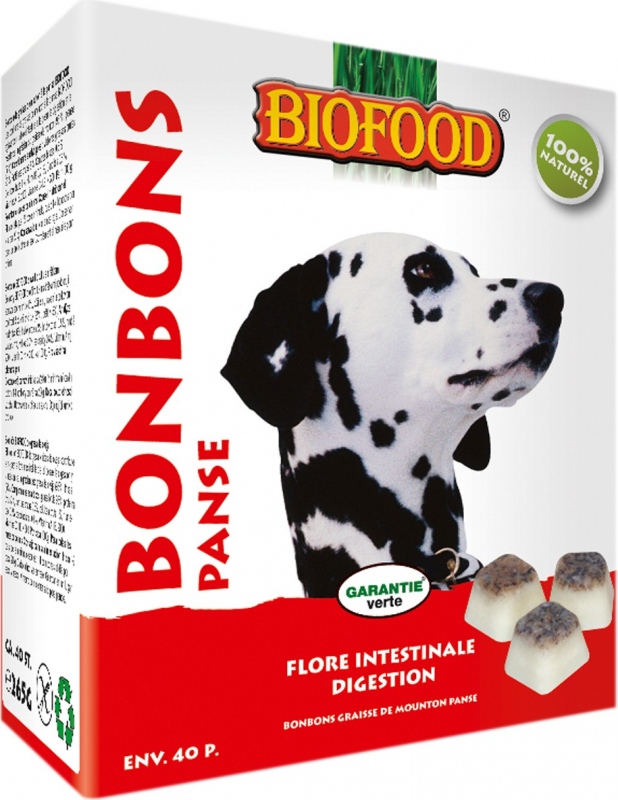 BF PETFOOD - BIOFOOD Bonbons Flore Intestinale et Digestion - 2 Saveurs au Choix