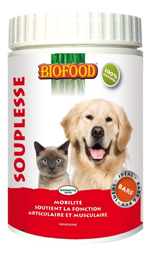 BIOFOOD Nahrungsergänzungsmittel FLEXIBILITÄT für Hunde und Katzen