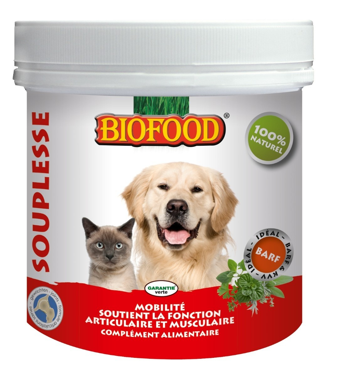 BIOFOOD Complemento Alimentario FLEXIBILIDAD para Perro y Gato