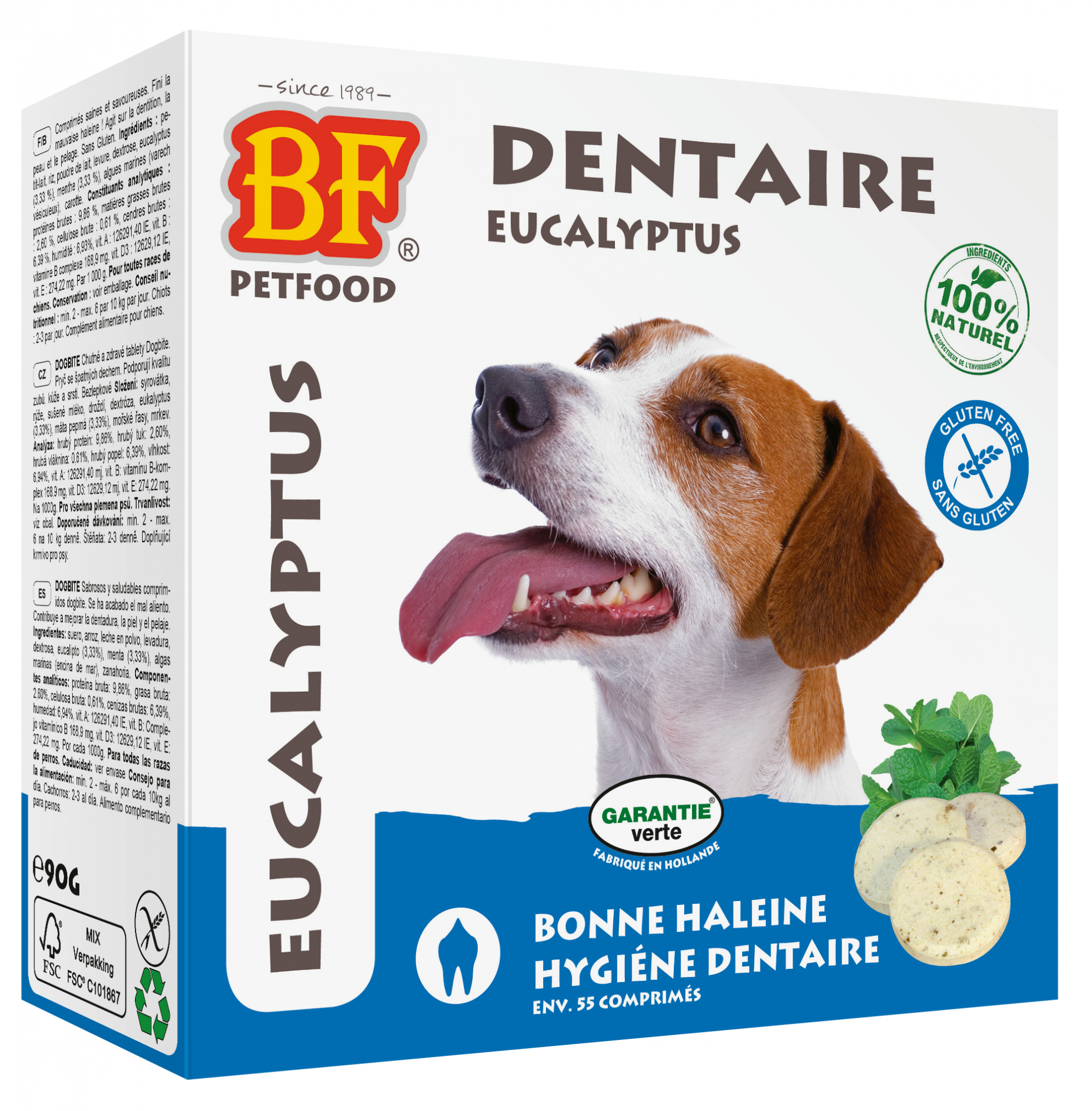 BIOFOOD Cães Comprimidos Higiene dentária - 55 comprimidos