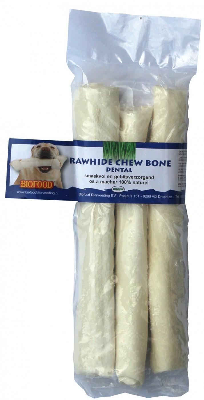 BIOFOOD Kauknochen Dental Roll für Hunde - 4 Größen