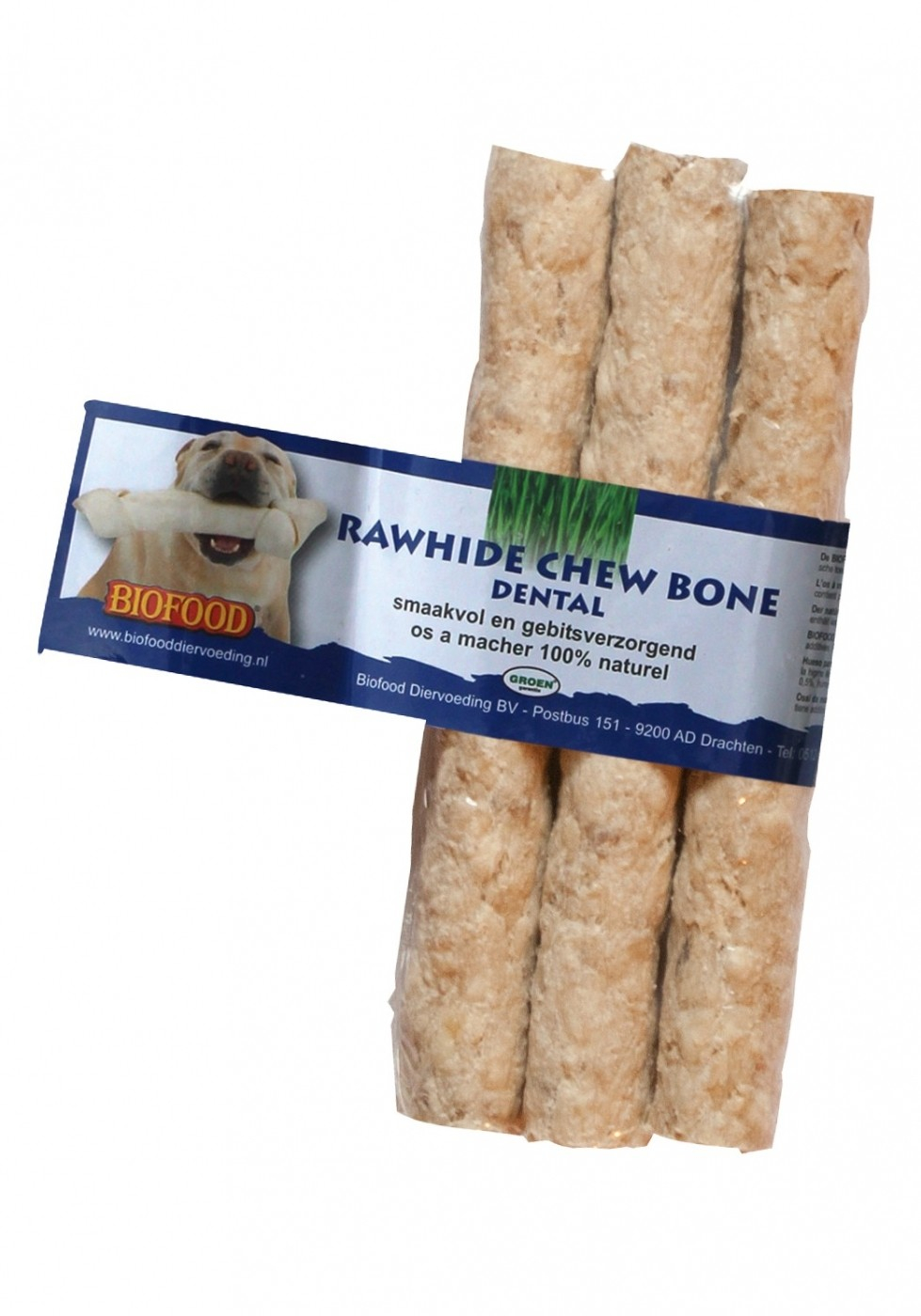 BIOFOOD Hueso Dental 100% Natural Munchy Snack para Perro