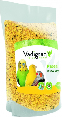 Pasta de cría seca para pájaros amarillos