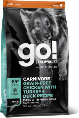 PETCUREAN GO! Dog Fit + Free Sans Céréales pour Chien Adulte et Chiot