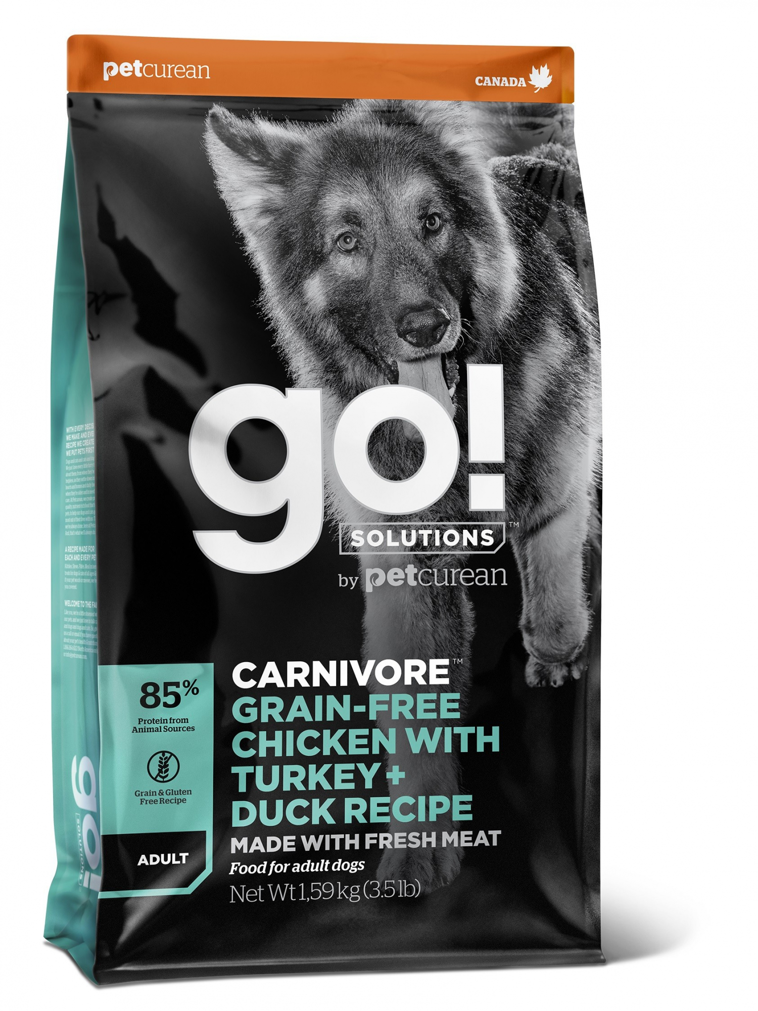 PETCUREAN GO! Dog Fit + Free Sem cereais para Cão Adulto e Cachorro