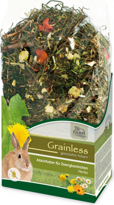 JR Farm Grainless herbes lapin nain 