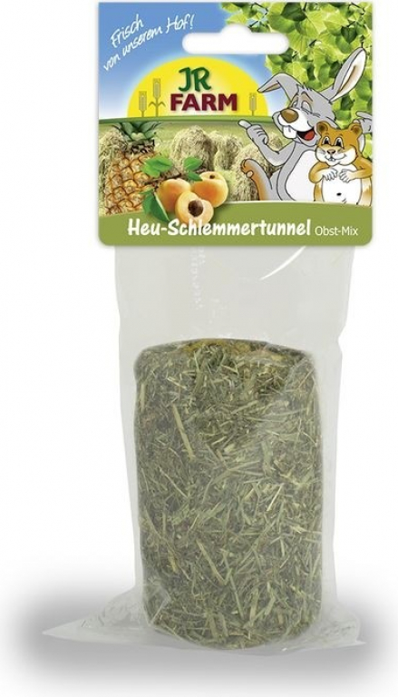 JR FARM Tunnel Gourmand Hooi-Mix met fruit voor knaagdieren, 125 g