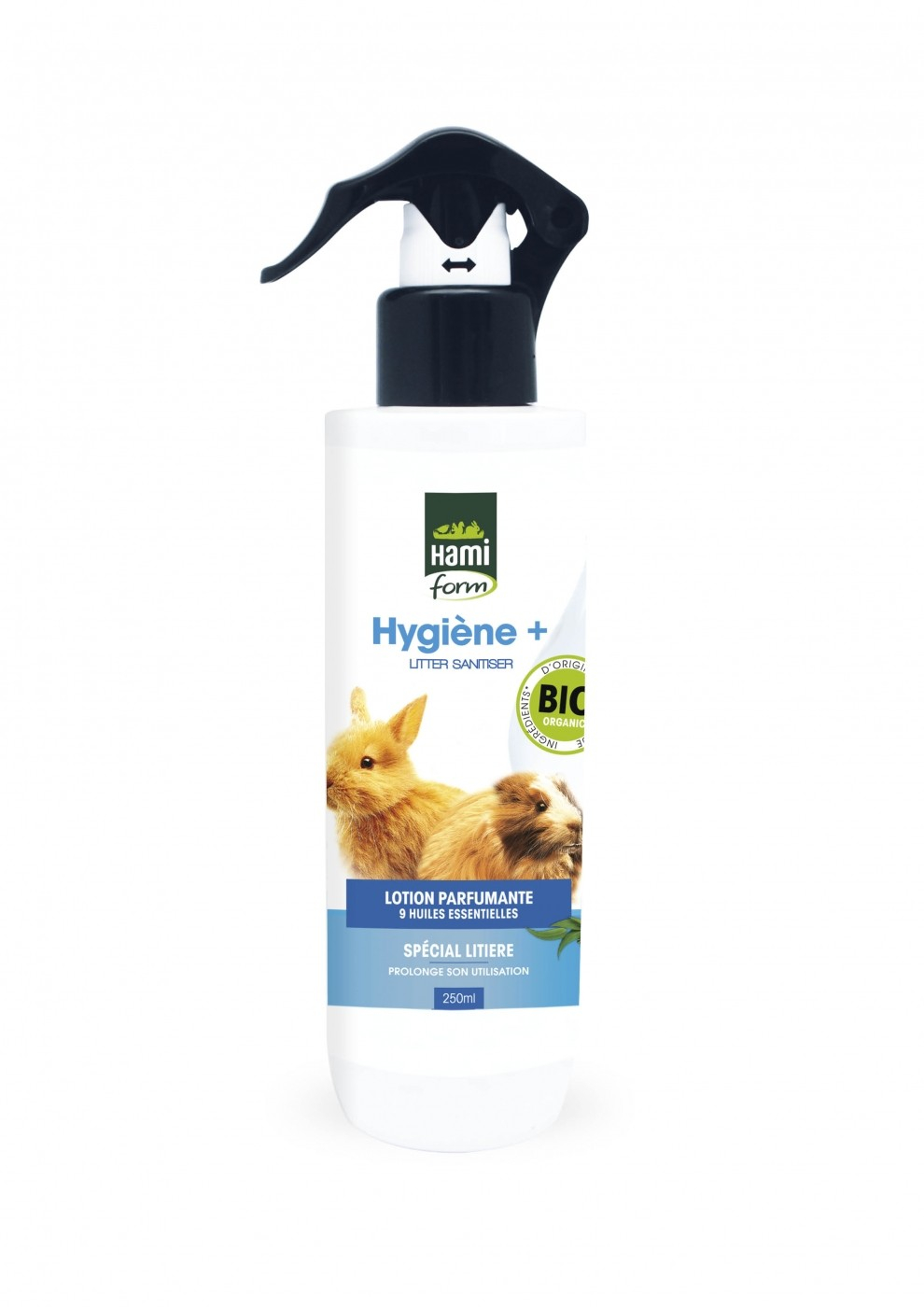 Hamiform Lotion BIO Hygiène+ 9 huiles essentielles pour lapins et rongeurs