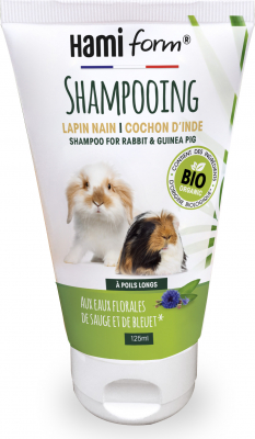 Hamiform Shampoing BIO sans rinçage pour lapins nains et cochons d'inde poils longs