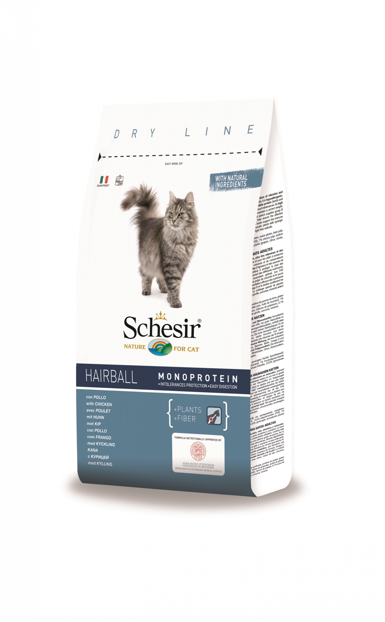 SCHESIR Hairball au Poulet pour Chat Adulte 
