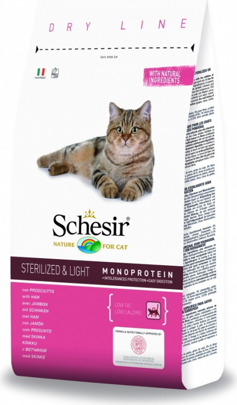 SCHESIRSterilized Mit Schinken für sterilisierte erwachsene Katzen  
