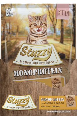 Comida húmeda para gatitos STUZZY Monoprotein con Pollo sin cereales