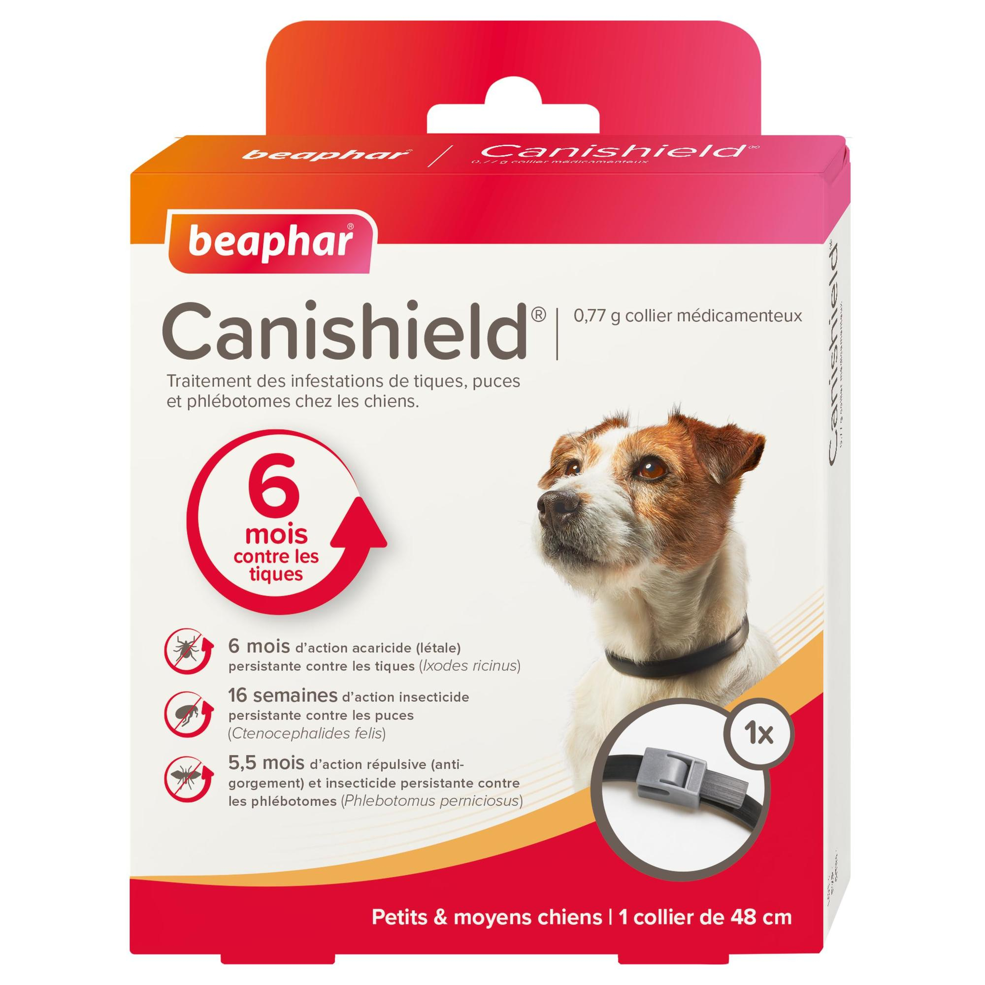 Canishield,Halsband gegen Flöhe, Zecken und Mücken für Hunde