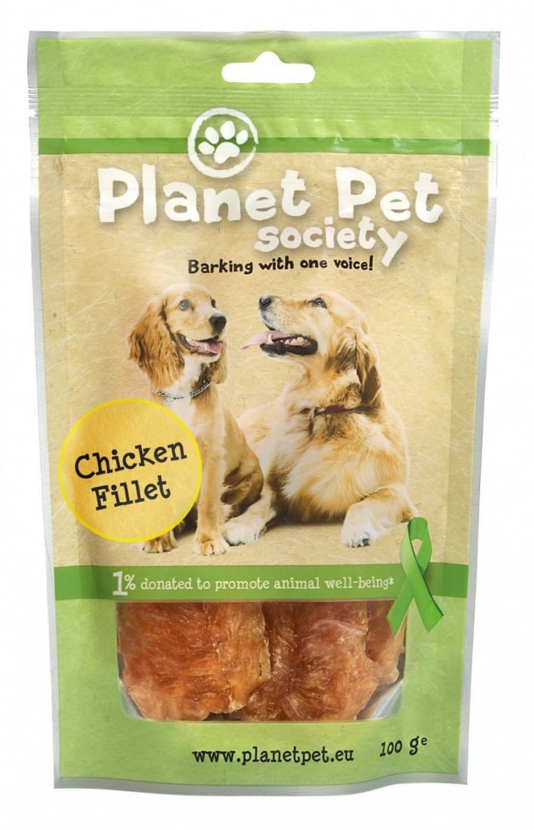 PLANET PET Friandises  Naturelles  Filets de Poulet pour 