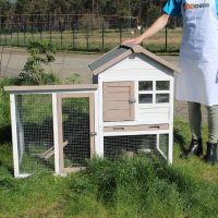 Clapier lapin avec enclos - 121 cm - Zolia Texas pour rongeurs et lapins 