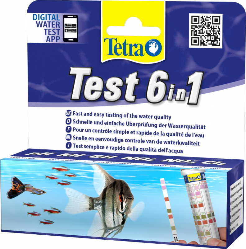 Tetra test para agua de acuario en tiras 6 en 1