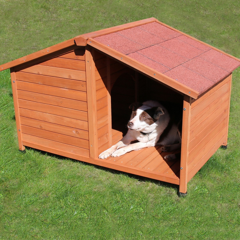 Caseta para perros con terraza Zolia Maya - 2 tamaños disponibles