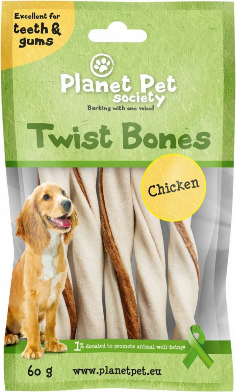 Kauwsticks Planet Pet voor honden - met kip, eend of lam - 2 maten