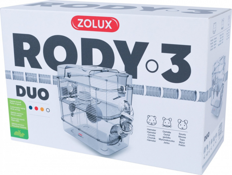 Gerbille ''RODY 3'' Trio Zolux Cage pour Hamster Souris 