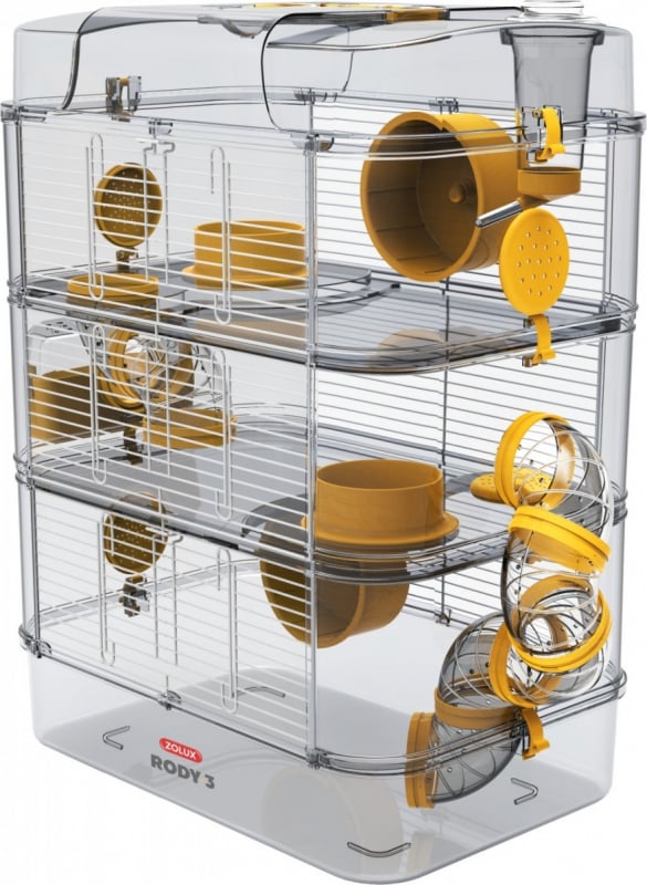 Cage rody 3 trio jaune Animali Piccoli animali Habitat gabbie e accessori 
