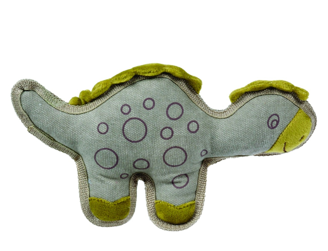 Brinquedo para cães feito de tecido de juta Dino